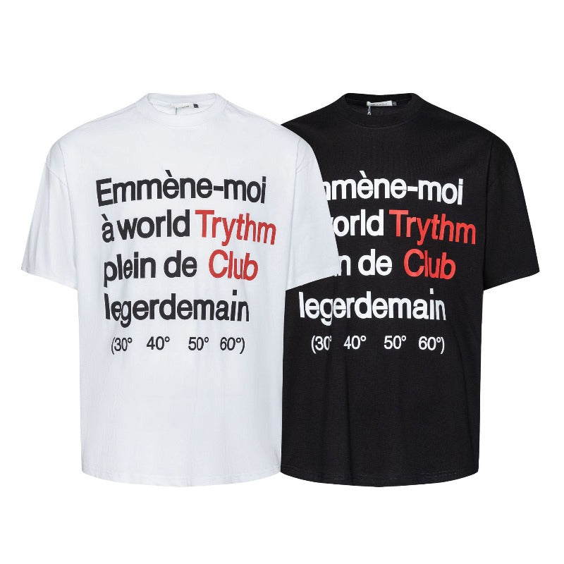 Men's t-shirt: american streetwear, summer retro, premium english design, small collar, relaxed fit, short sleeve tee