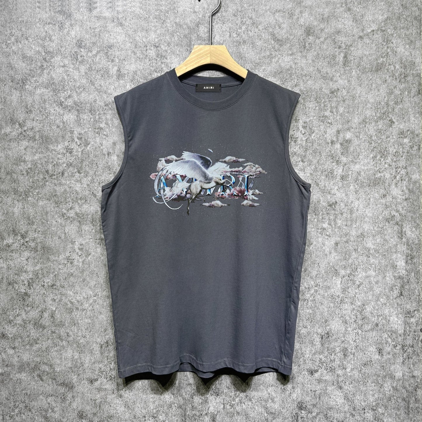 Amiri tank top caiyun pegasus printing