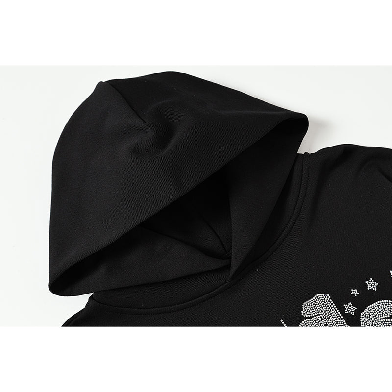 Sp5der Hoodie Rhinestones