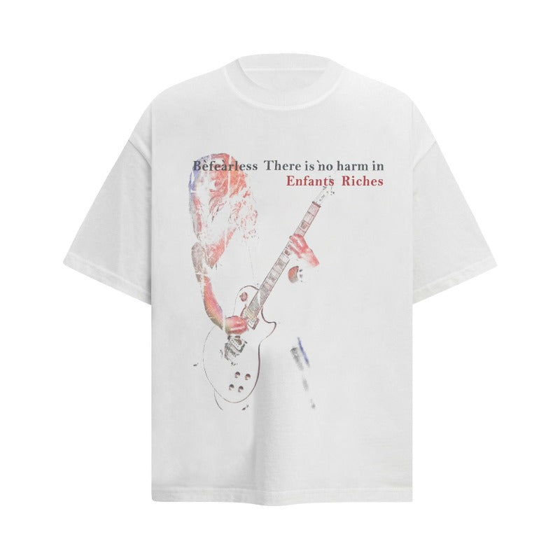 Men's t-shirt - american streetwear vintage distressed abstract design, relaxed fit, premium quality, unisex short sleeve tee