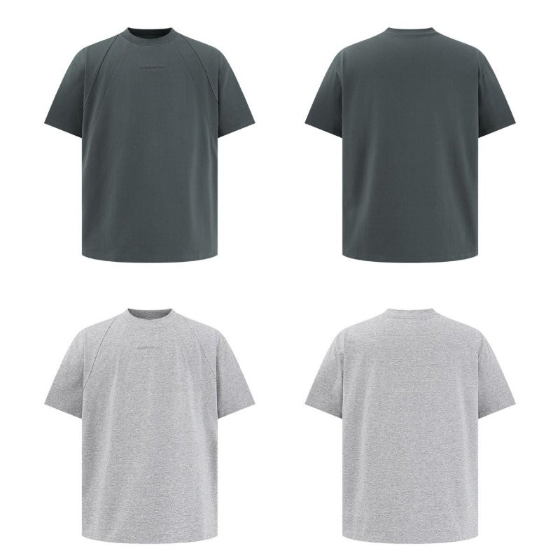 Men's t-shirt - american unisex style, summer retro high-end deconstructed embroidery design, loose fit men's solona short-sleeve tee