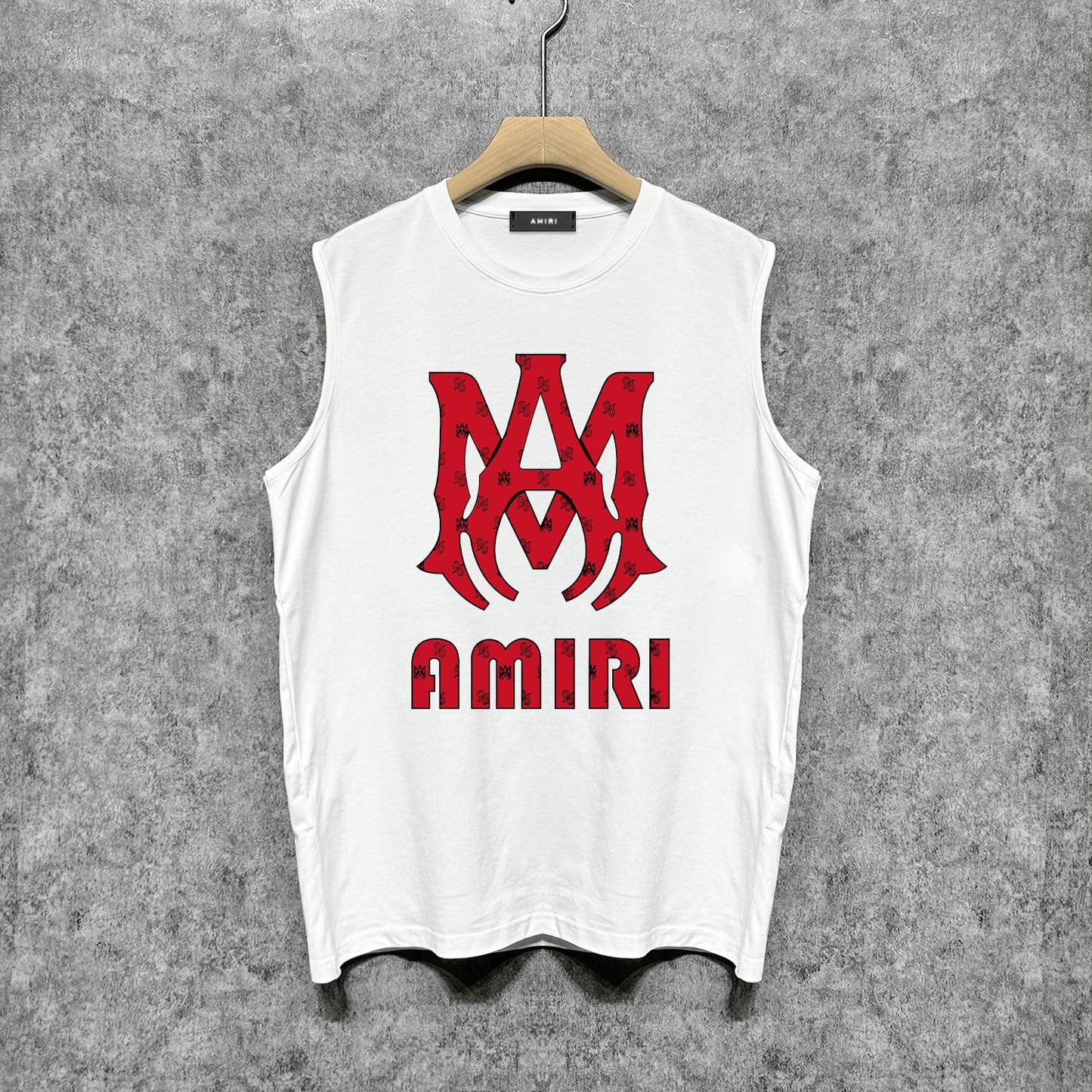Amiri tank top cashew flower large simple logo printing