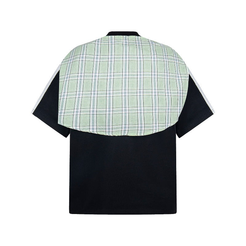 Men t shirt american retroneutral style g double gauze square scarf shawl half sleeve design men's loose short sleeve t-shirt