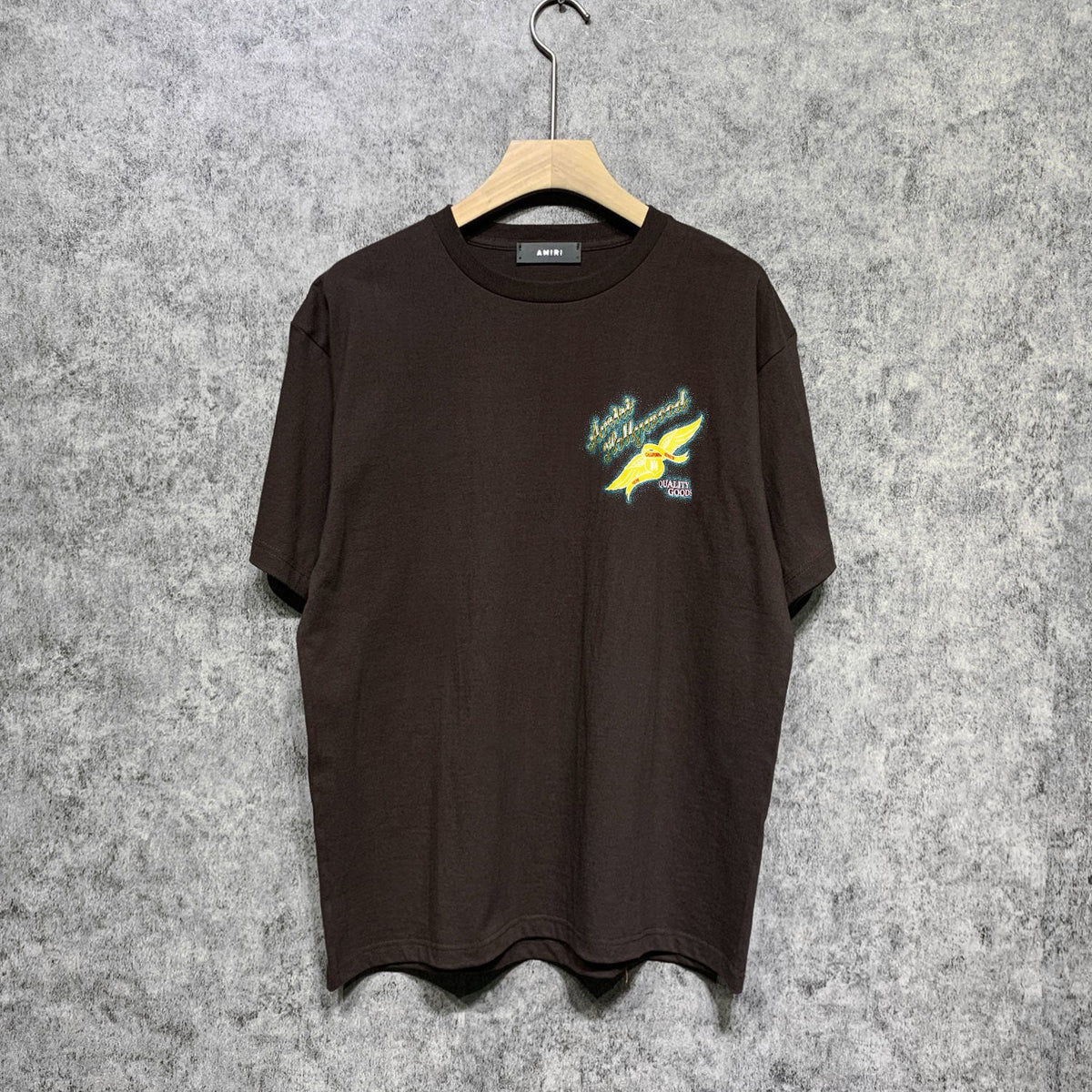 Amiri t shirts star point wings printing short sleeve