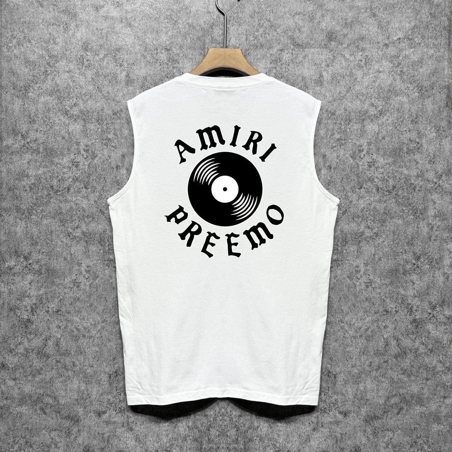 Amiri tank top radar sonic printing