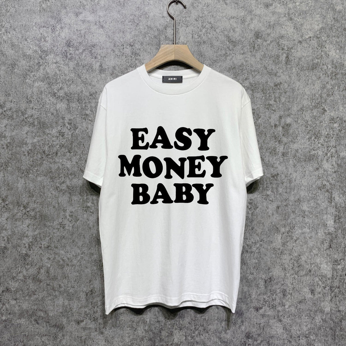 Amiri t shirts letterprinting short sleeves