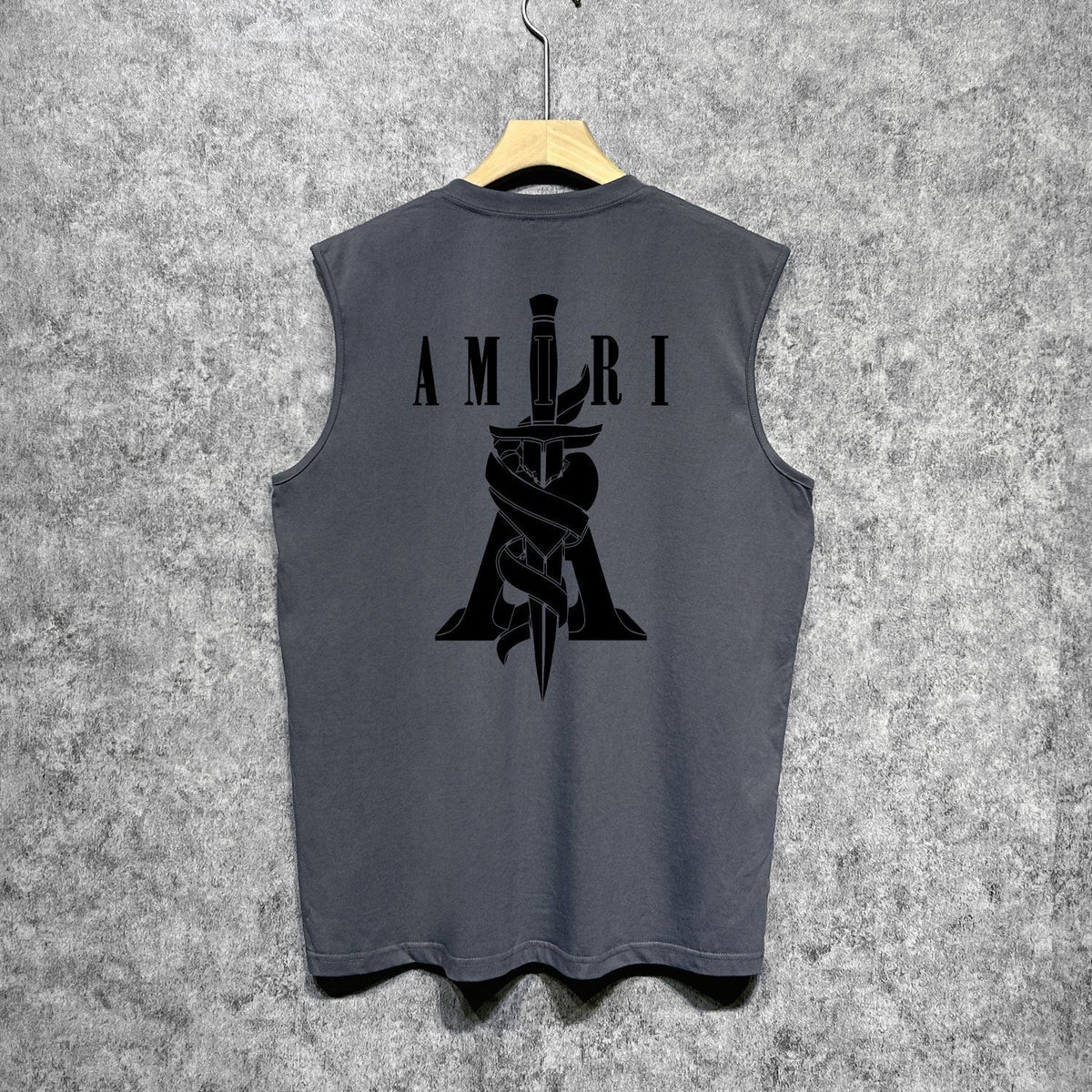 Amiri tank top sword printing