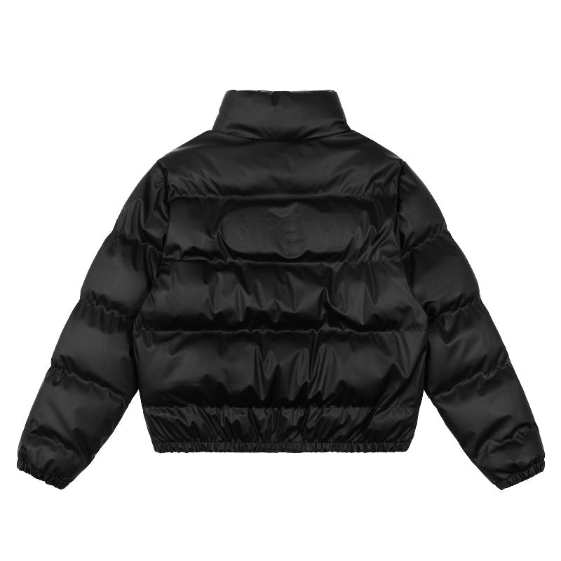 Drew house jacket fall and winter d@ew smiley letter pure color stand collar cotton outwear