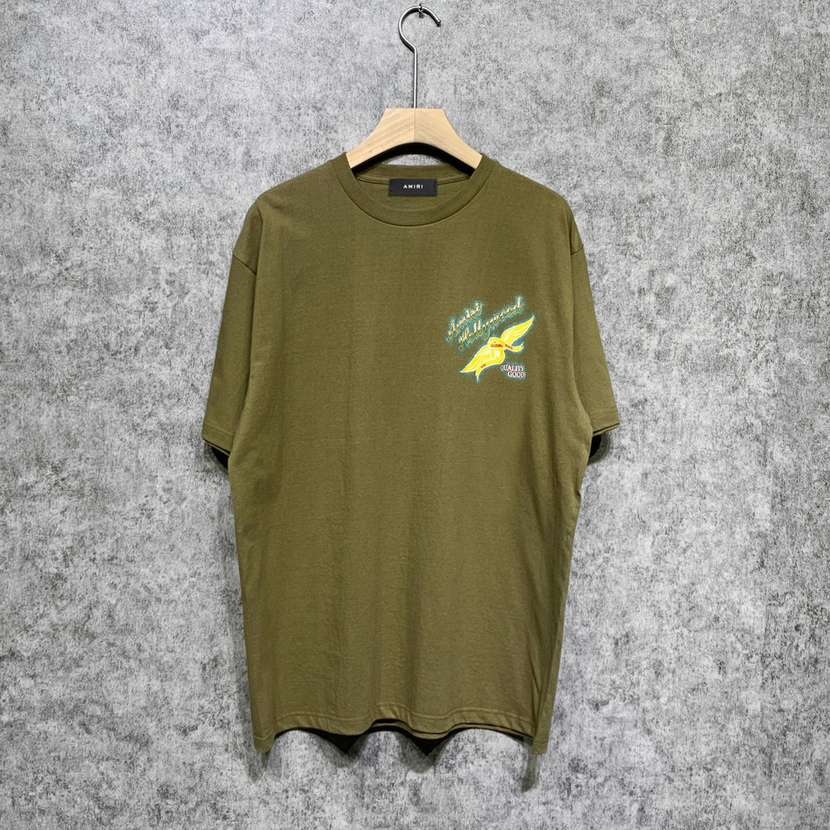 Amiri t shirts star point wings printing short sleeve