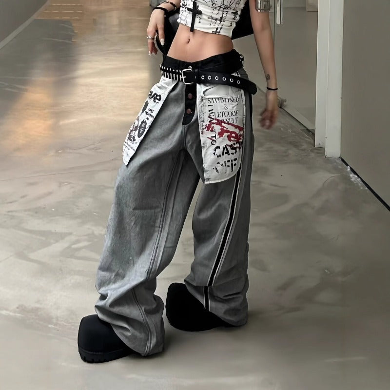 Women jeans retro women loose