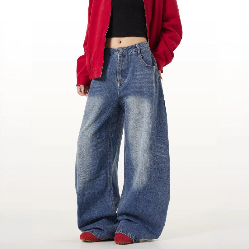 Women jeans retro women loose