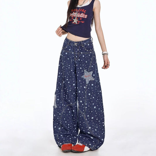Women's vintage star high-waisted jeans