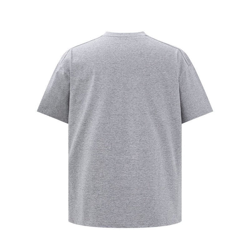 Men's t-shirt - american style, unisex, summer streetwear, high-end, deconstructed zipper design, relaxed fit, crew neck short sleeve tee