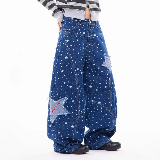 Women jeans Y2K retro women loose high waist