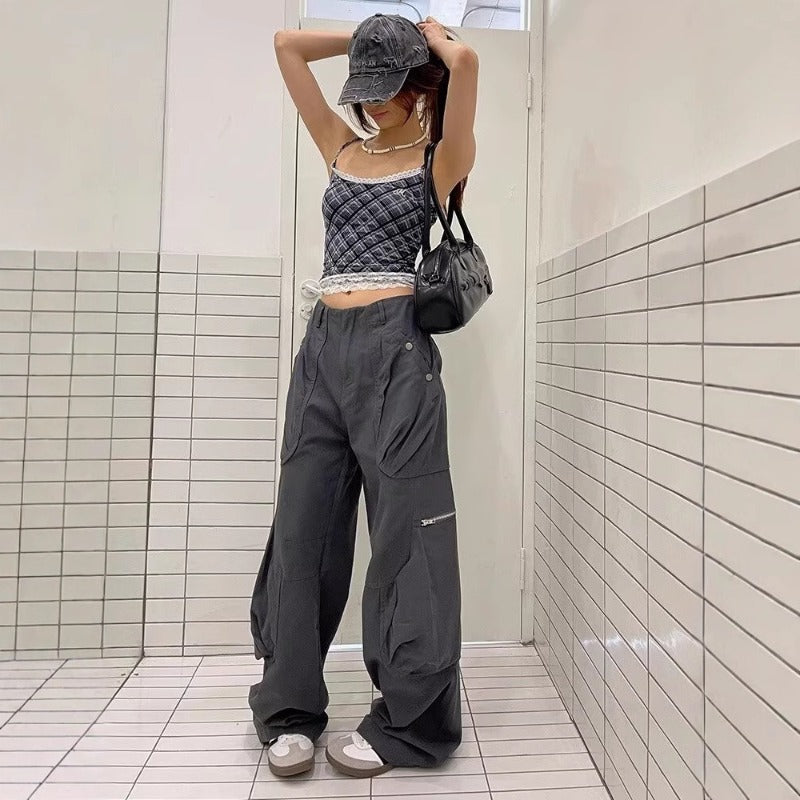 Women jeans elastic high waist summer loose