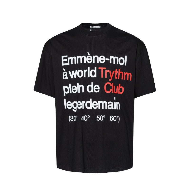 Men's t-shirt: american streetwear, summer retro, premium english design, small collar, relaxed fit, short sleeve tee