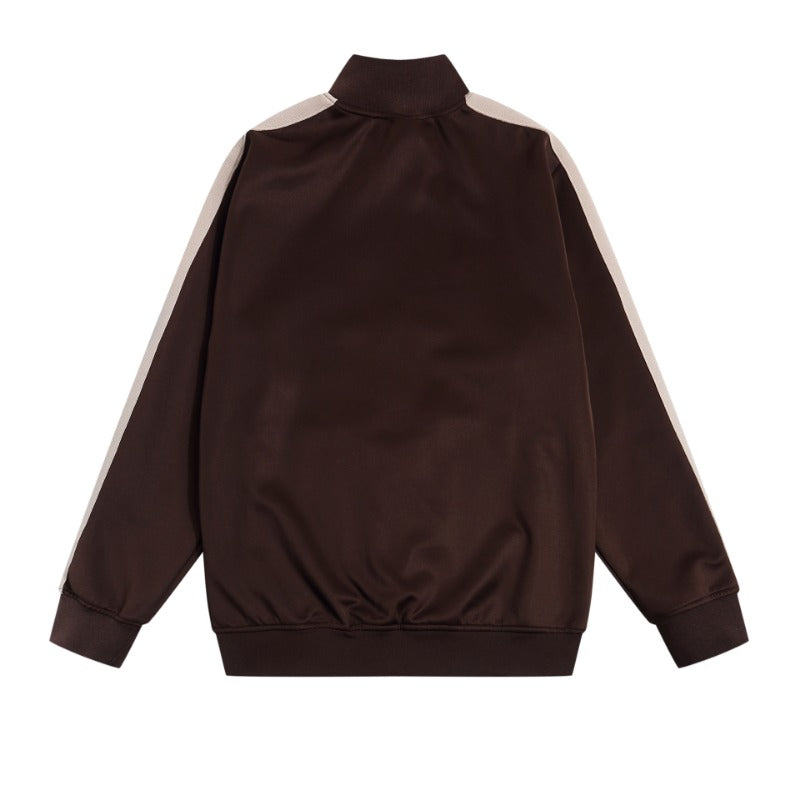 Palm Angels Sweatshirts Suit Striped Color Matching Sports Suit Loose Casual Suit
