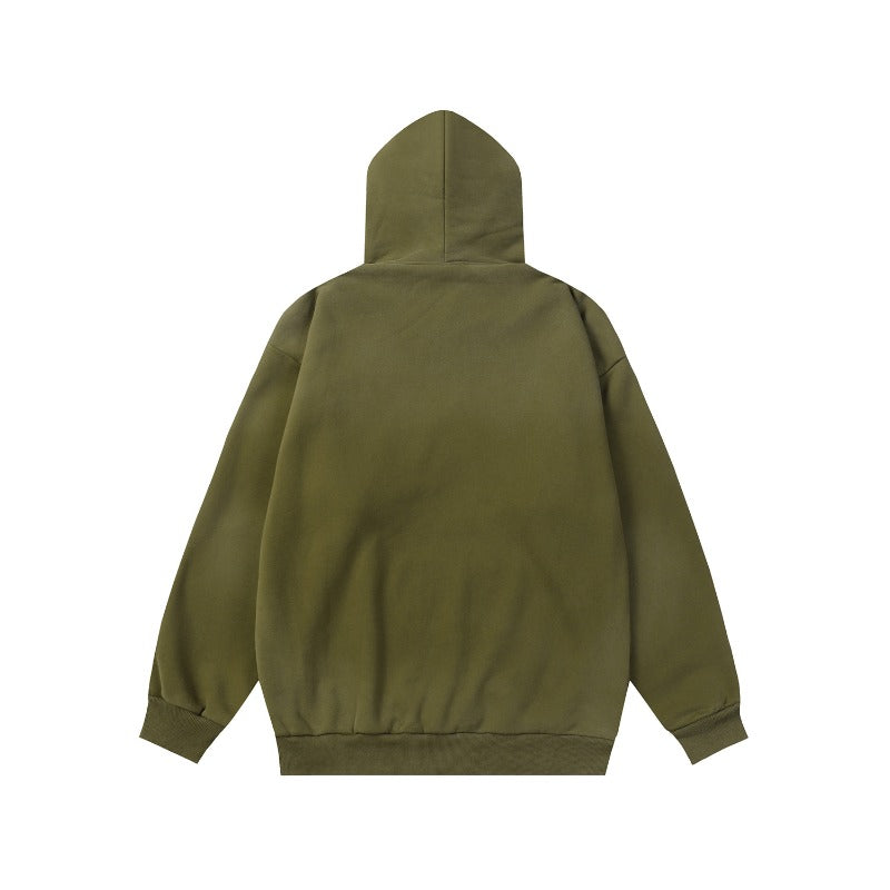 Drew house hoodie fall and winter d@ew gold thread embroider thick letterfleece-lined hooded sweatshirt