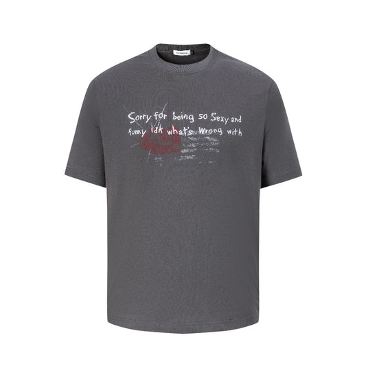 Men's t-shirt: american street style, unisex, premium quality, summer letter graphic design, slim fit short sleeve tee