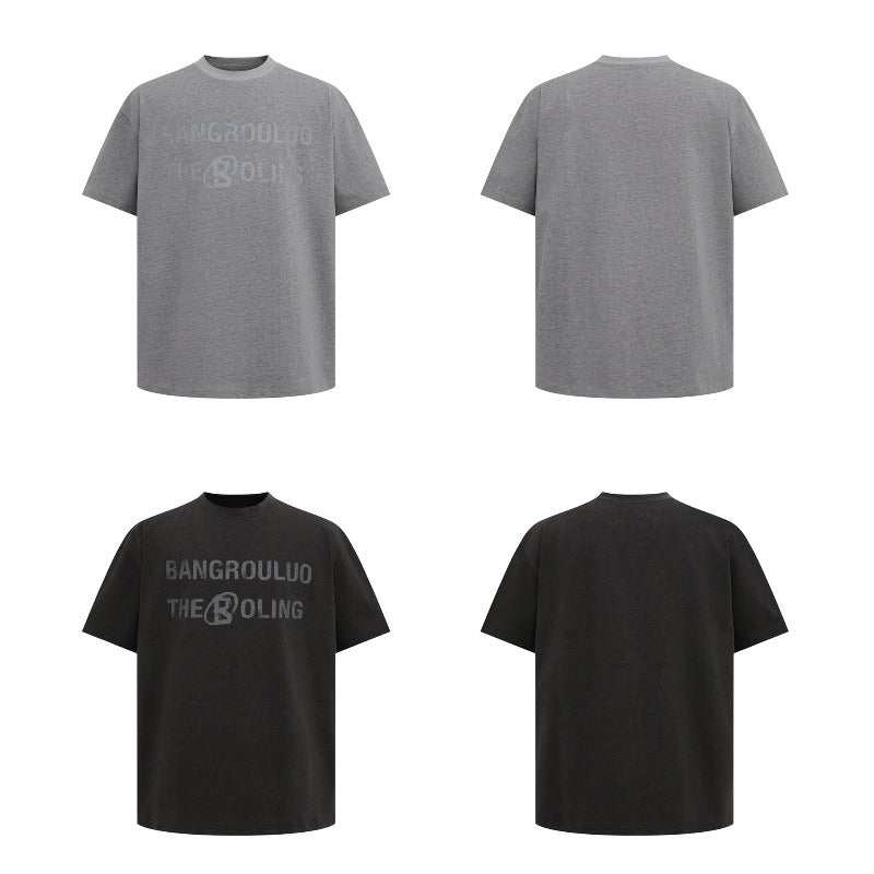 Men's t-shirt - american streetwear style, summer unisex, premium logo letter design, men's loose fit short sleeve tee