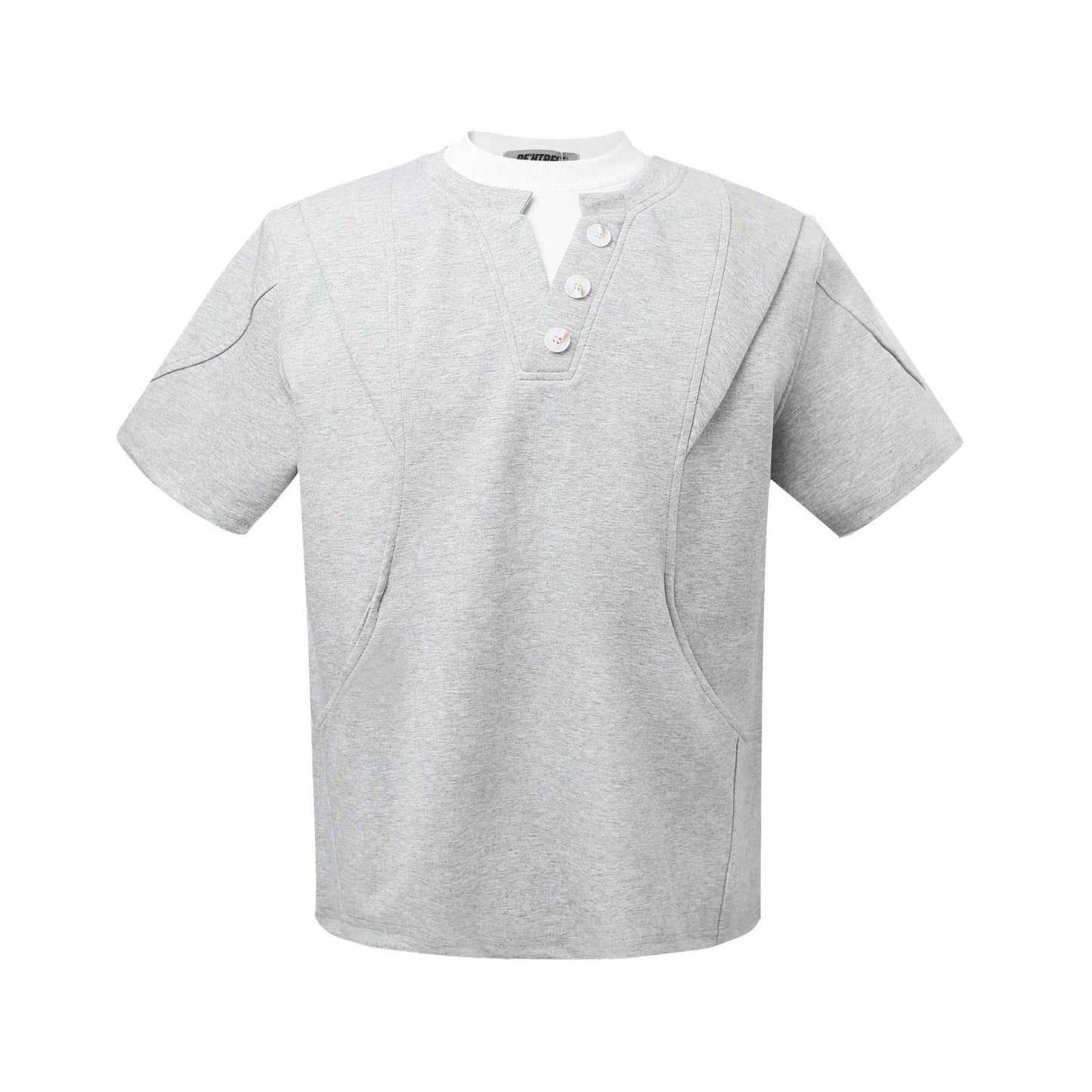 Unisex T-shirts fake two high-end space cotton T-shirts