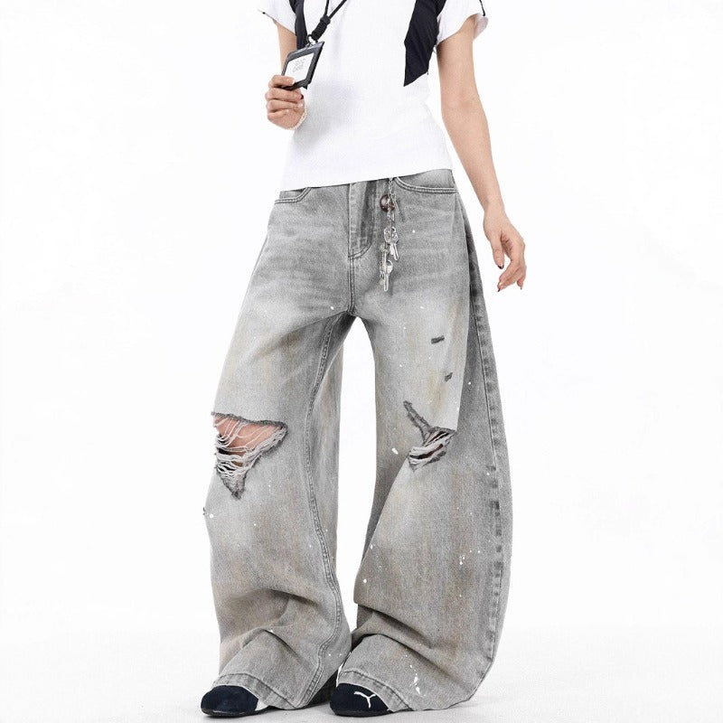 Women's Jeans Women's Vintage Loose Wide Leg Pants