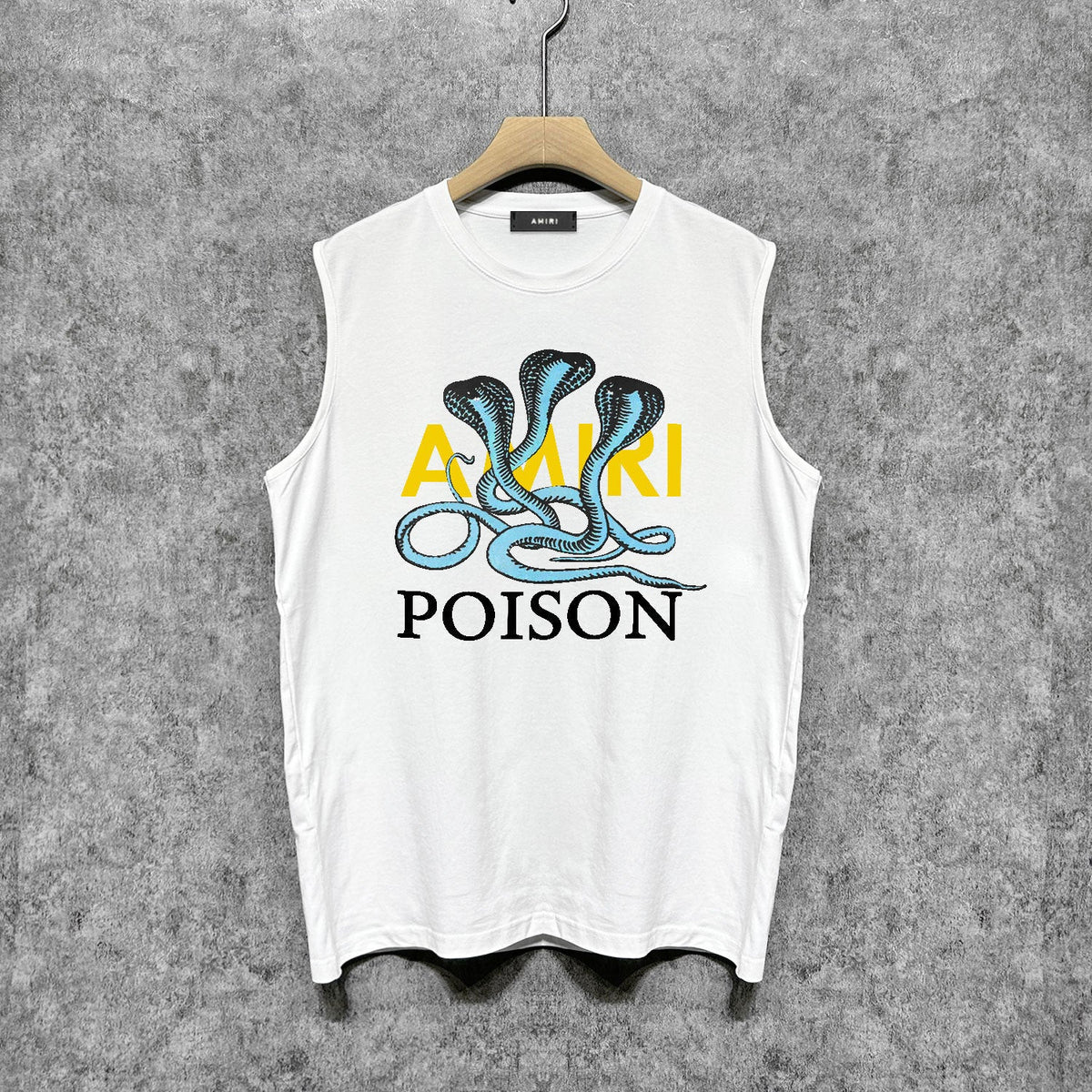 Amiri tank top cobra printing