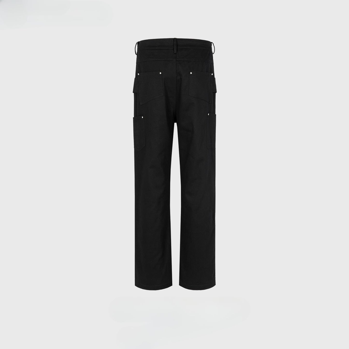 MIJKO Men Vintage Pants MIJKO Zipper Pants Splicing Zipper Casual Overalls