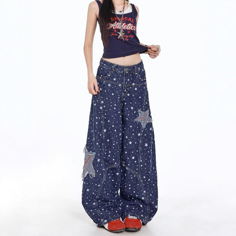 Women's vintage star high-waisted jeans