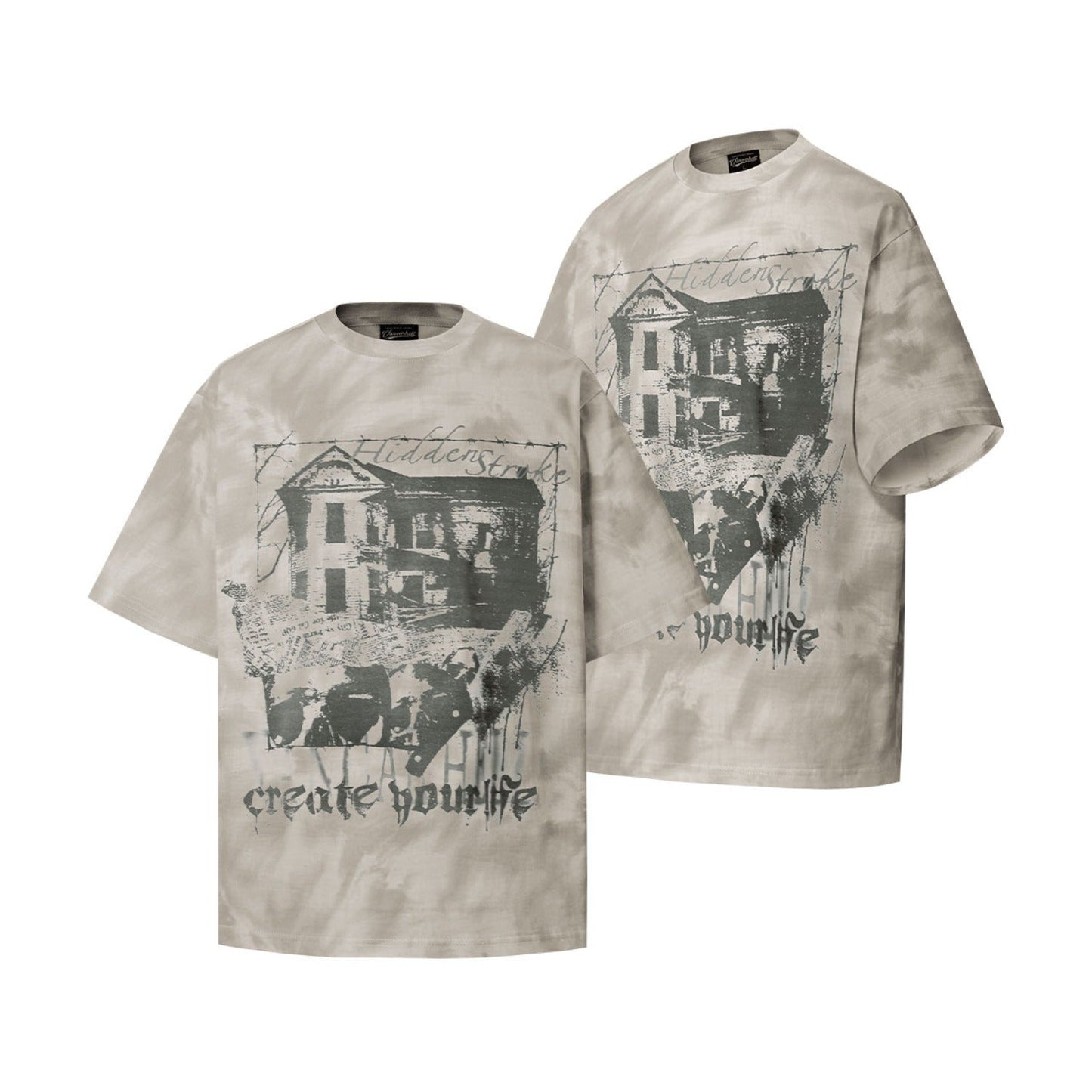 Unisex T-shirts Summer Pattern Men's Loose Short Sleeve T-Shirt