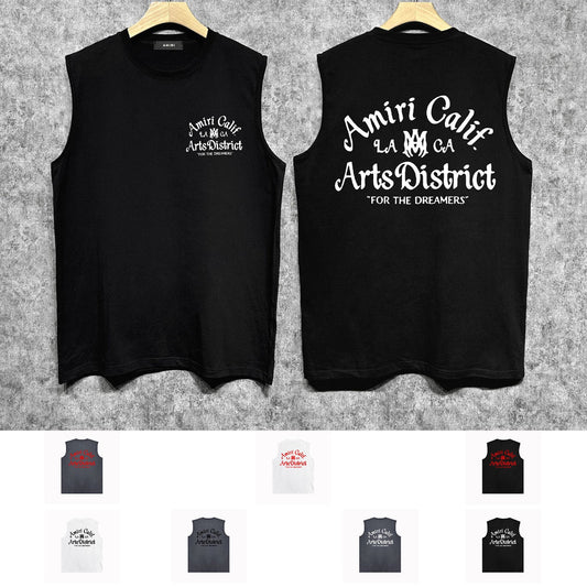 Amiri tank top artistic word printing