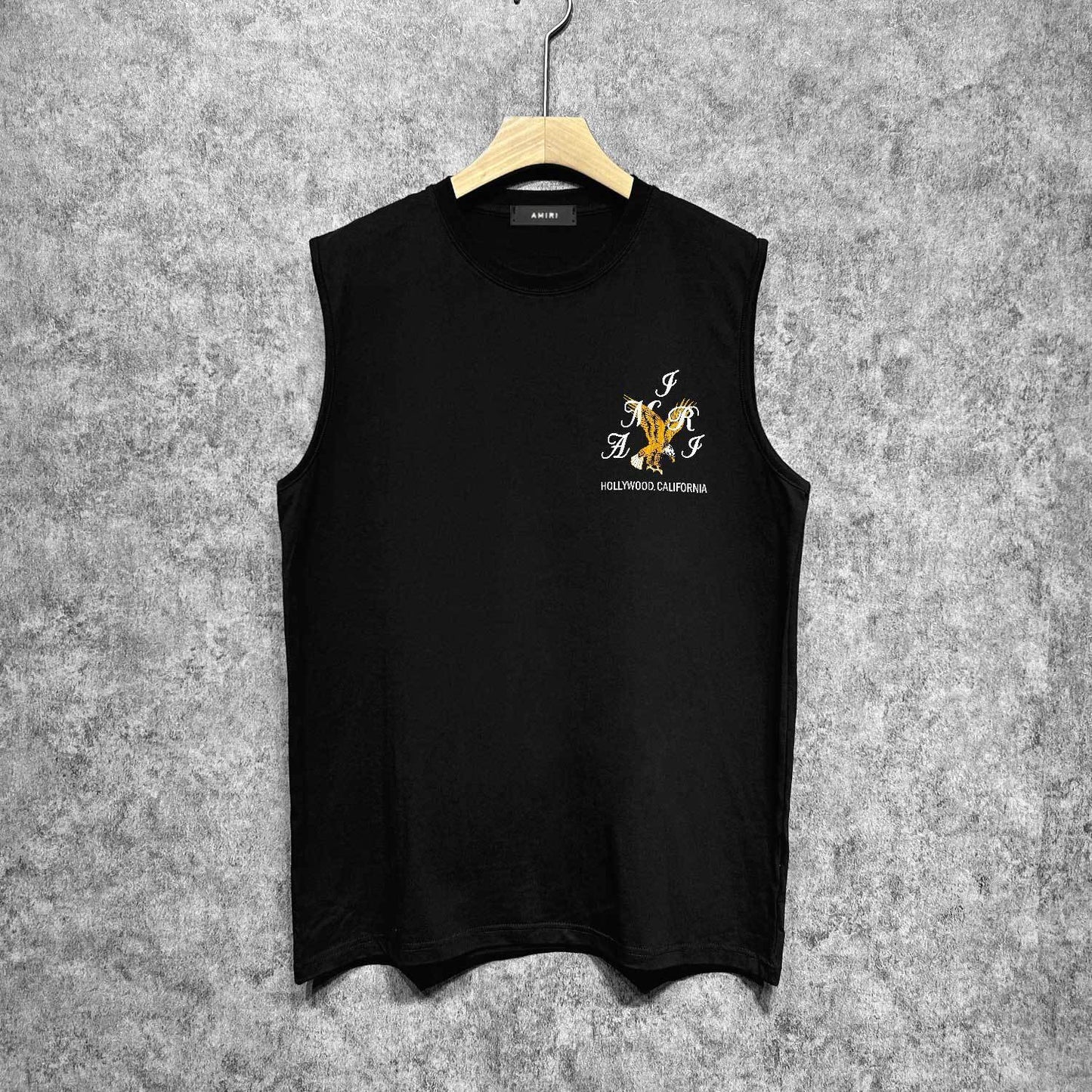Amiri tank top hollywood eagle printing
