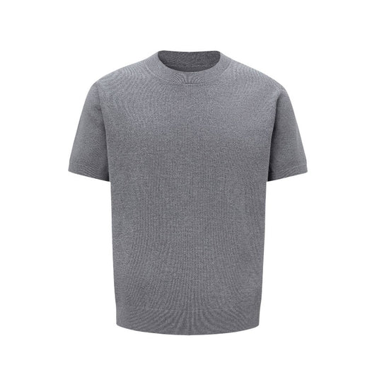 Men's t-shirt: american streetwear summer deconstructed solid color slim fit premium short sleeve tee