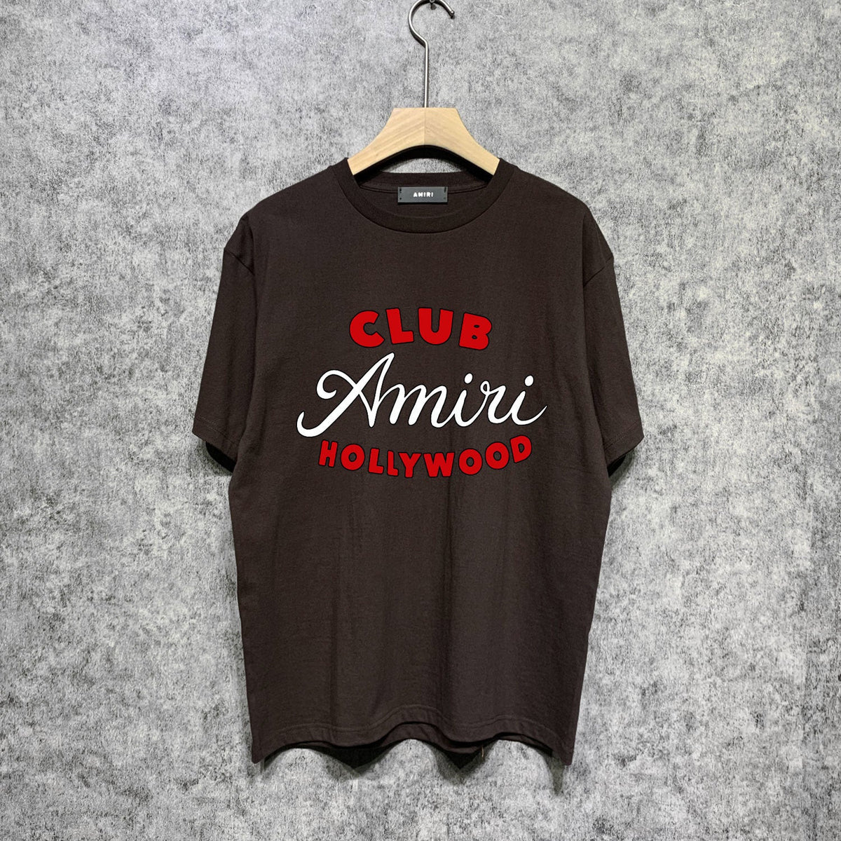 Amiri t shirts hollywood club printing short sleeve