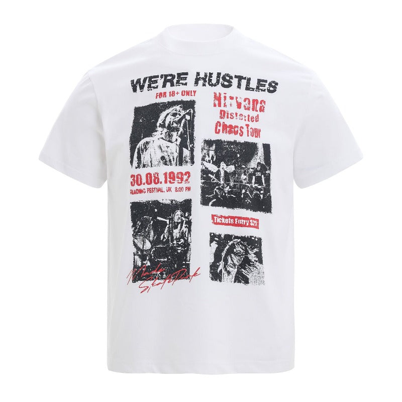 Men's t-shirt - american retro unisex solona cool-touch graphic design - men's high street slim fit short sleeve tee