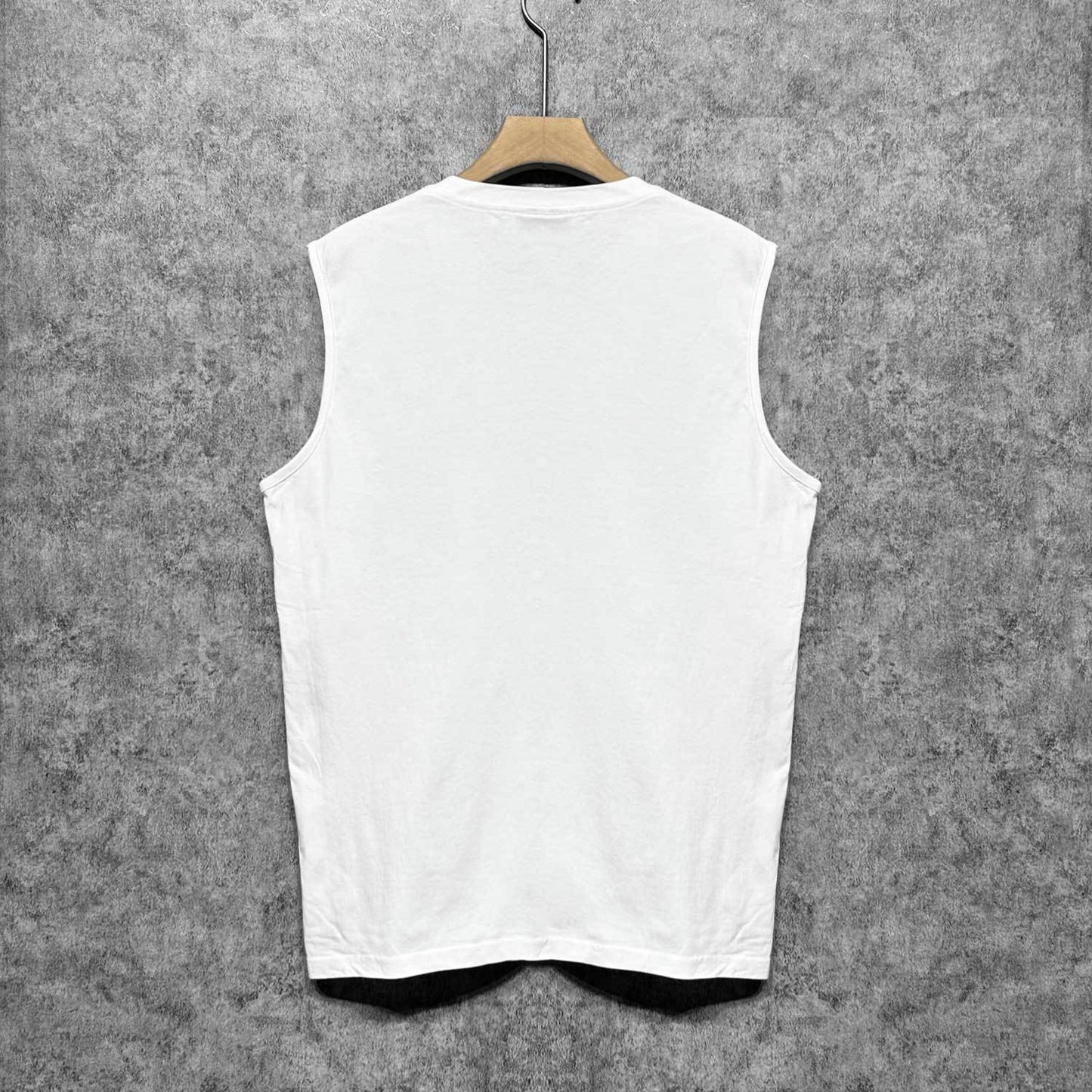 Amiri tank top blue art word printing