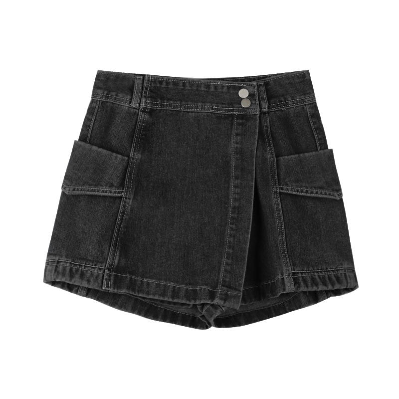 Women jeans summerhigh waistasymmetrical a word