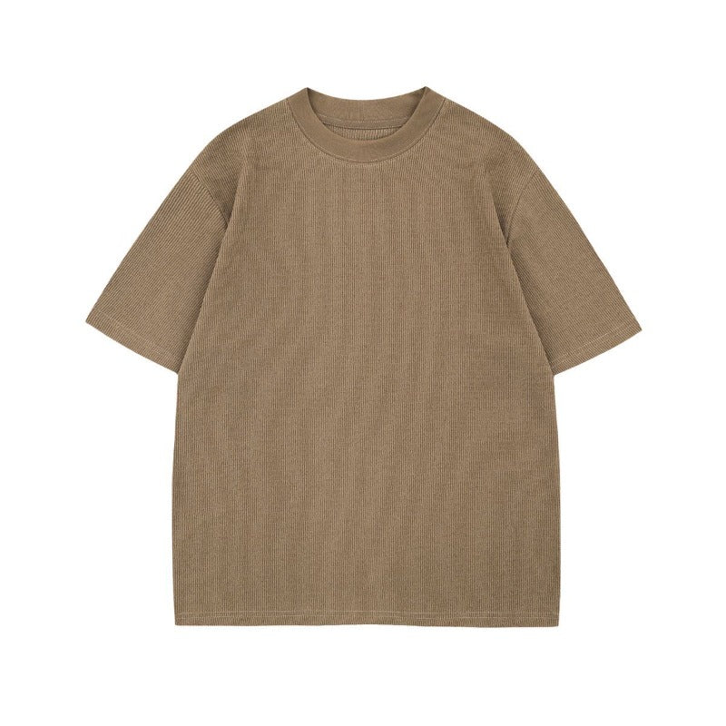 Men t shirt mankun american retrosummer street trendyclassy knittingeasiest for match designloose round neck short sleeve t-shirt