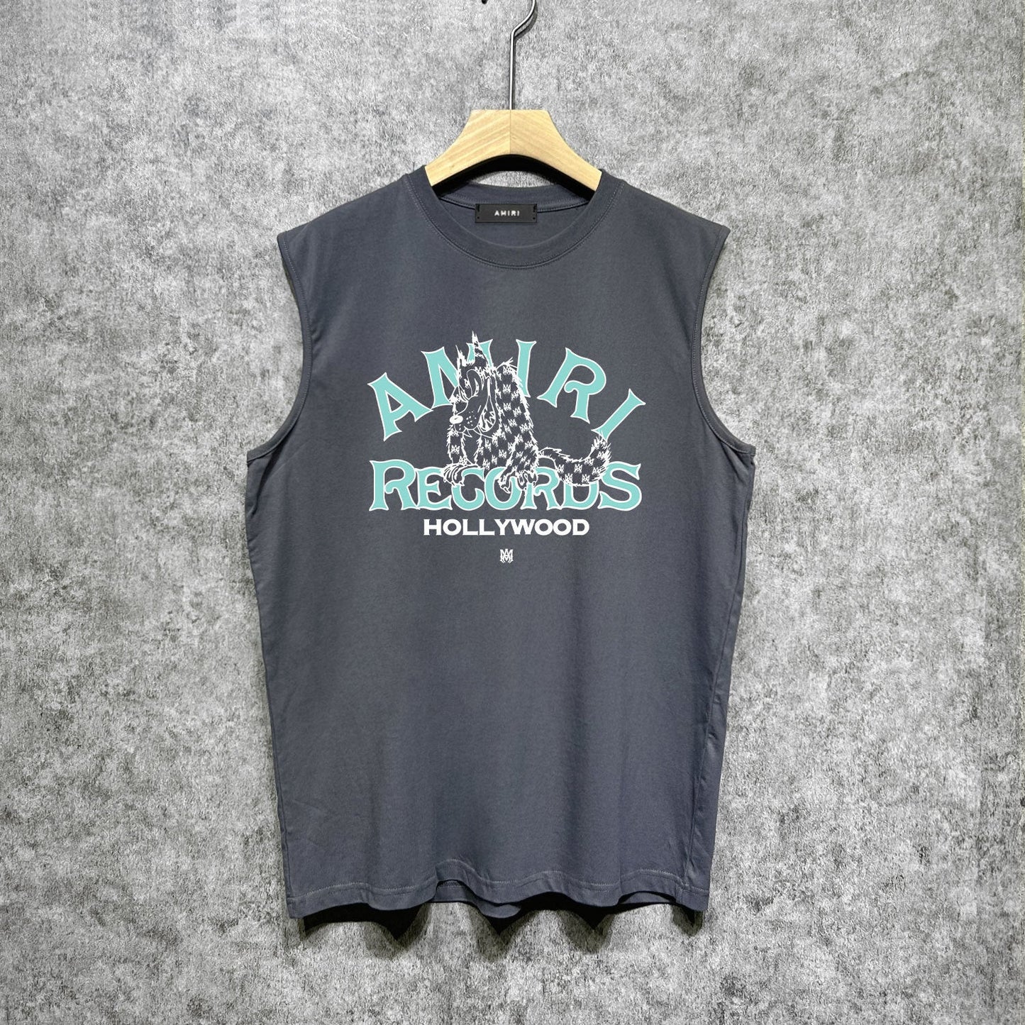Amiri tank top big bad wolf letterprinting