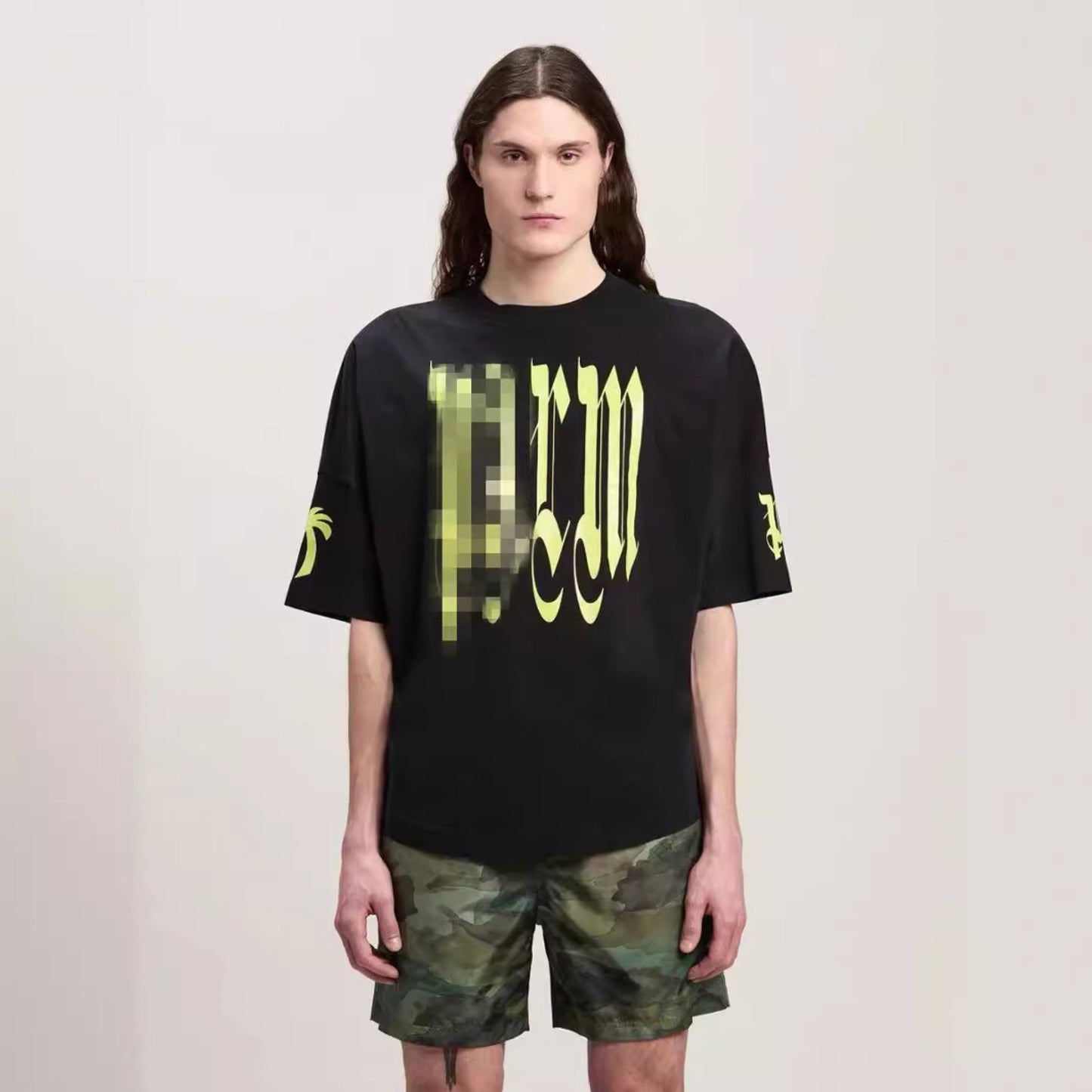 Palm Angels T Shirts Coconut Letter Logo Short Sleeve T-Shirt