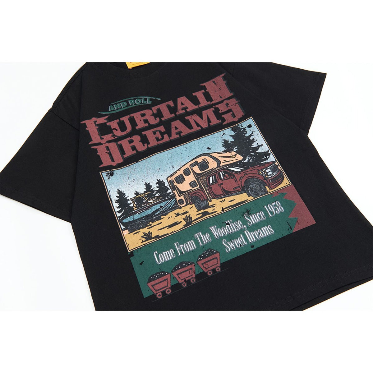 Unisex T-shirts Summer Painting Cartoon Pattern Men's Loose Short Sleeve T-Shirt