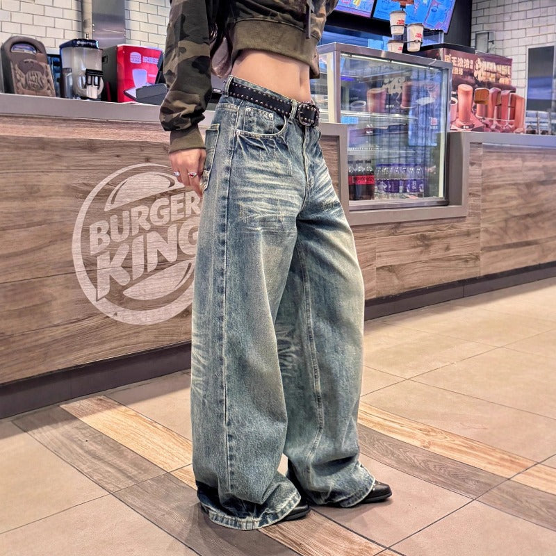 Women jeans retro women loose