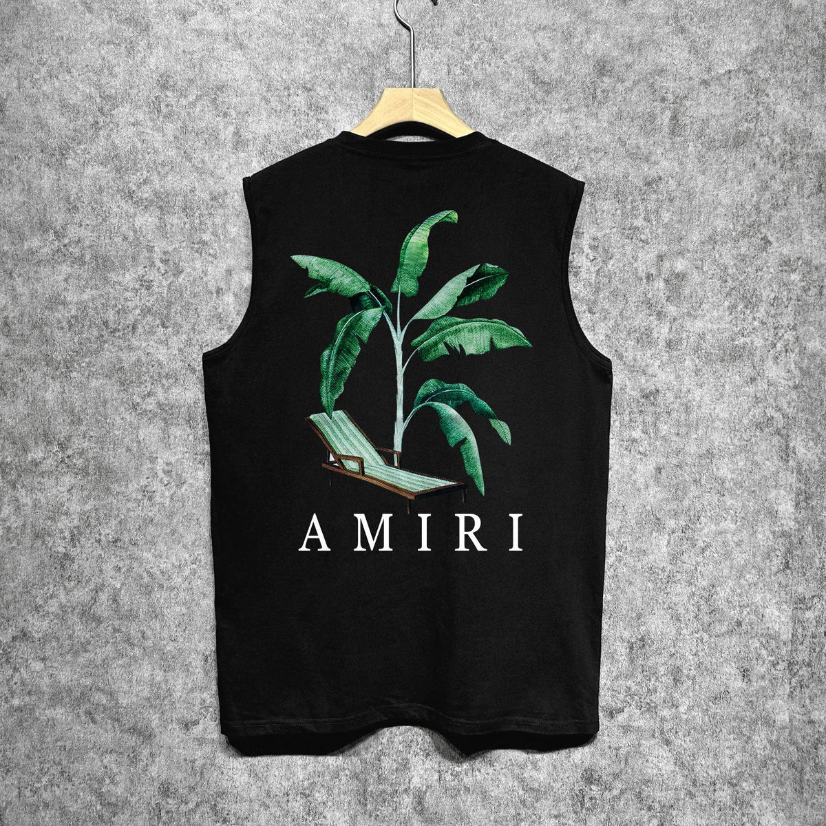 Amiri tank top beach chair printing
