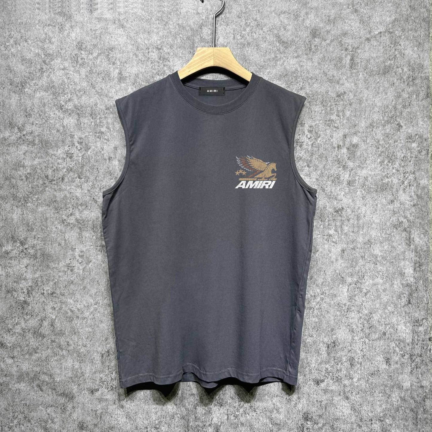 Amiri tank top mottled pegasus print