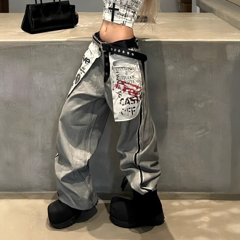 Women jeans retro women loose