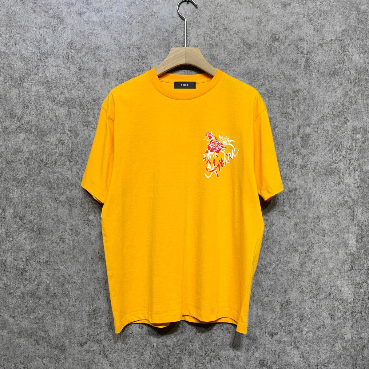 Amiri t shirts flower printing short sleeve