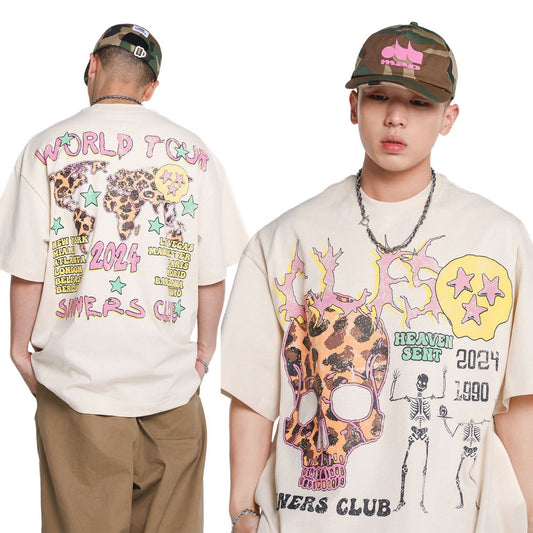 Unisex T-shirts Summer Men's Loose Short Sleeve T-Shirt