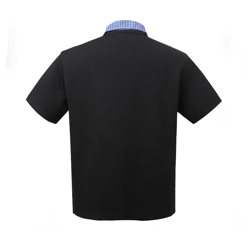 Men t shirt k american retro deconstructed classy street trend lapel design men's short wide cleanfit short sleeve t-shirt