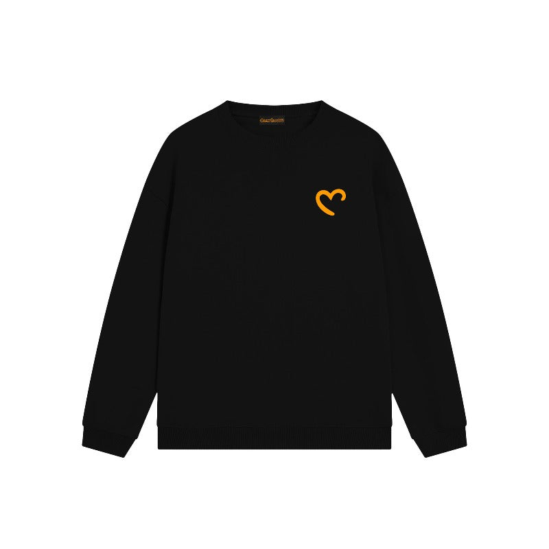 Drew house hoodie fall and winter d@ew incomplete heart pattern round neck pullover sweatshirt