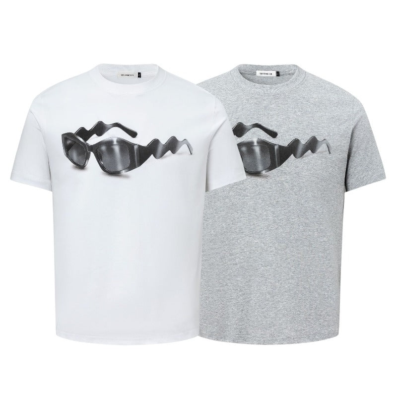 Men's t-shirt - american street style summer unisex creative eyewear design - men's loose fit premium short sleeve tee